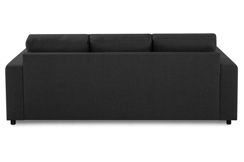 Crazy 3-sits Vändbar L-formad Divansoffa i Tyg - Antracit - Möbler - Soffa - Divansoffa & schäslongsoffa - 3 sits soffa med divan