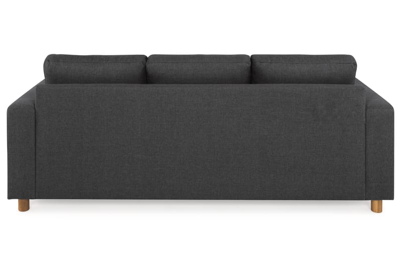 Crazy 3-sits Vändbar L-formad Divansoffa i Tyg - Antracit - Möbler - Soffa - Divansoffa & schäslongsoffa - 3 sits soffa med divan