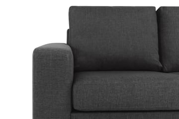 Crazy 3-sits Vändbar L-formad Divansoffa i Tyg - Antracit - Möbler - Soffa - Divansoffa & schäslongsoffa - 3 sits soffa med divan