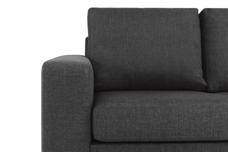 Crazy 3-sits Vändbar L-formad Divansoffa i Tyg - Antracit - Möbler - Soffa - Divansoffa & schäslongsoffa - 3 sits soffa med divan