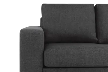 Crazy 3-sits Vändbar L-formad Divansoffa i Tyg - Antracit - Möbler - Soffa - Divansoffa & schäslongsoffa - 3 sits soffa med divan