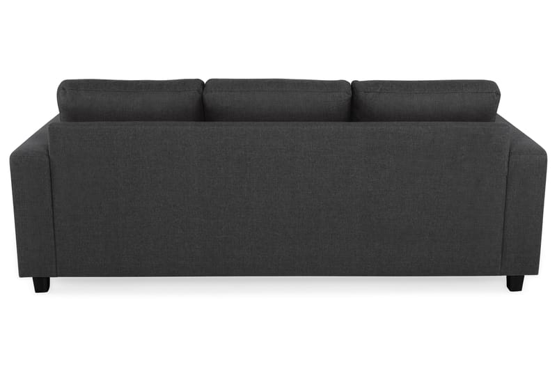 Crazy 3-sits Vändbar L-formad Divansoffa i Tyg - Antracit - Möbler - Soffa - Divansoffa & schäslongsoffa - 3 sits soffa med divan
