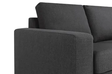 Crazy 3-sits Vändbar L-formad Divansoffa i Tyg - Antracit - Möbler - Soffa - Divansoffa & schäslongsoffa - 3 sits soffa med divan