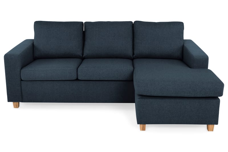 Crazy 3-sits Vändbar L-formad Divansoffa i Tyg - Blå - Möbler - Soffa - Divansoffa & schäslongsoffa - 3 sits soffa med divan