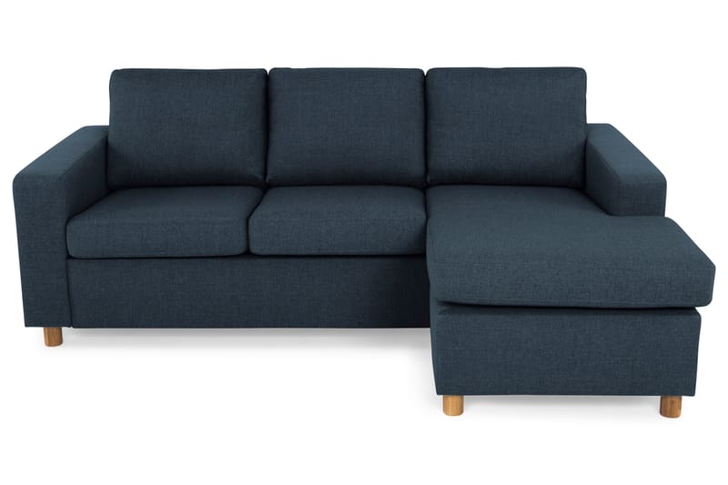Crazy 3-sits Vändbar L-formad Divansoffa i Tyg - Blå - Möbler - Soffa - Divansoffa & schäslongsoffa - 3 sits soffa med divan