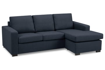 Crazy 3-sits Vändbar L-formad Divansoffa i Tyg - Blå - Möbler - Soffa - Divansoffa & schäslongsoffa - 3 sits soffa med divan