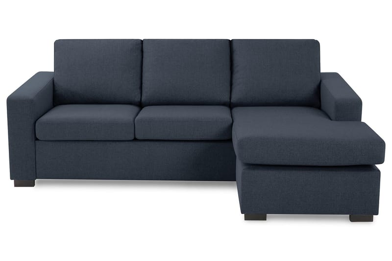 Crazy 3-sits Vändbar L-formad Divansoffa i Tyg - Blå - Möbler - Soffa - Divansoffa & schäslongsoffa - 3 sits soffa med divan