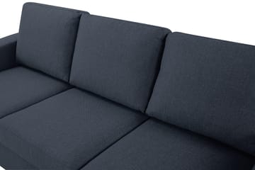 Crazy 3-sits Vändbar L-formad Divansoffa i Tyg - Blå - Möbler - Soffa - Divansoffa & schäslongsoffa - 3 sits soffa med divan