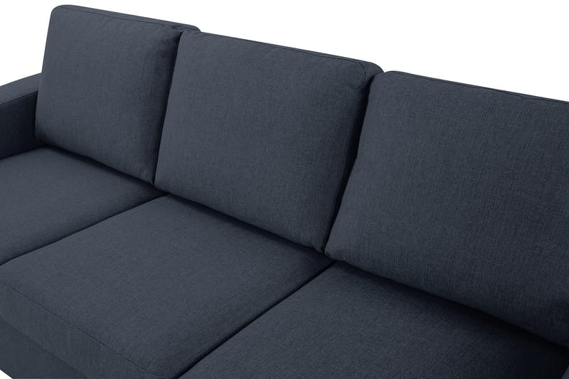 Crazy 3-sits Vändbar L-formad Divansoffa i Tyg - Blå - Möbler - Soffa - Divansoffa & schäslongsoffa - 3 sits soffa med divan