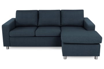 Crazy 3-sits Vändbar L-formad Divansoffa i Tyg - Blå - Möbler - Soffa - Divansoffa & schäslongsoffa - 3 sits soffa med divan