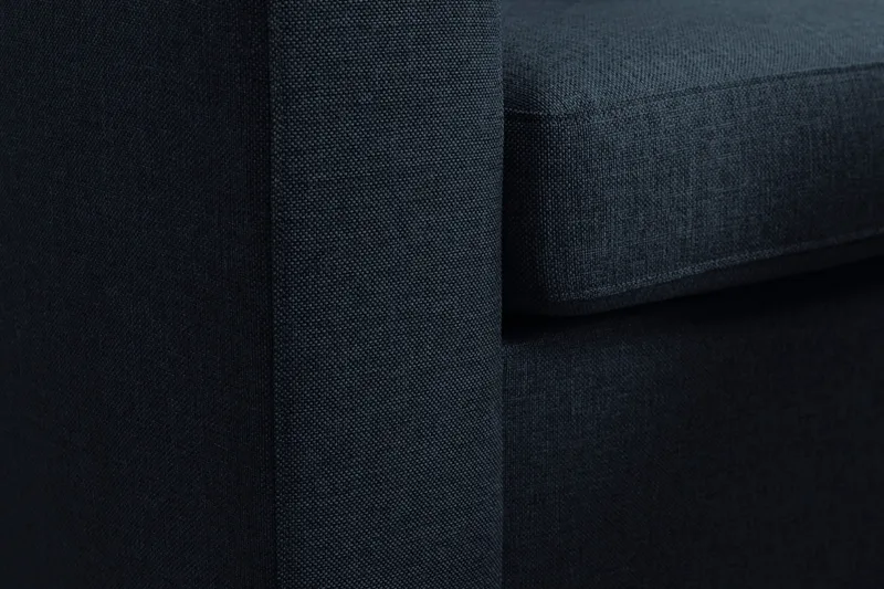 Crazy 3-sits Vändbar L-formad Divansoffa i Tyg - Blå - Möbler - Soffa - Divansoffa & schäslongsoffa - 3 sits soffa med divan