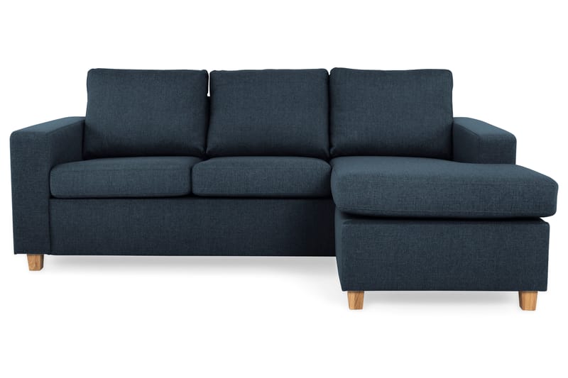 Crazy 3-sits Vändbar L-formad Divansoffa i Tyg - Blå - Möbler - Soffa - Divansoffa & schäslongsoffa - 3 sits soffa med divan