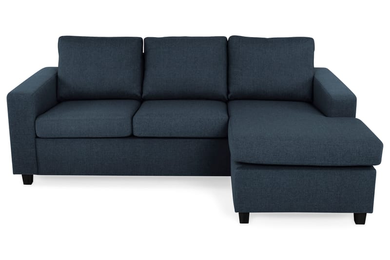 Crazy 3-sits Vändbar L-formad Divansoffa i Tyg - Blå - Möbler - Soffa - Divansoffa & schäslongsoffa - 3 sits soffa med divan