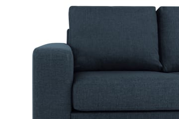 Crazy 3-sits Vändbar L-formad Divansoffa i Tyg - Blå - Möbler - Soffa - Divansoffa & schäslongsoffa - 3 sits soffa med divan