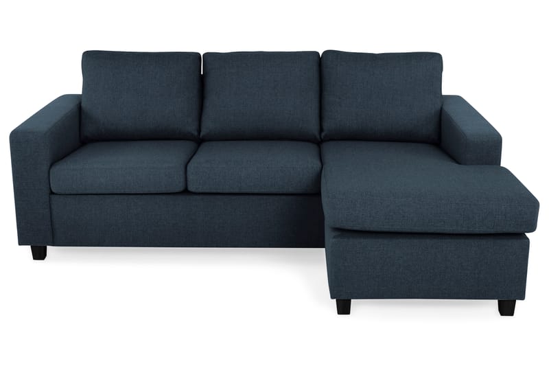 Crazy 3-sits Vändbar L-formad Divansoffa i Tyg - Blå - Möbler - Soffa - Divansoffa & schäslongsoffa - 3 sits soffa med divan