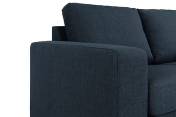 Crazy 3-sits Vändbar L-formad Divansoffa i Tyg - Blå - Möbler - Soffa - Divansoffa & schäslongsoffa - 3 sits soffa med divan
