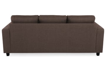 Crazy 3-sits Vändbar L-formad Divansoffa i Tyg - Brun - Möbler - Soffa - Divansoffa & schäslongsoffa - 3 sits soffa med divan