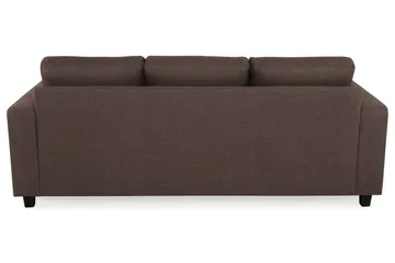 Crazy 3-sits Vändbar L-formad Divansoffa i Tyg - Brun - Möbler - Soffa - Divansoffa & schäslongsoffa - 3 sits soffa med divan
