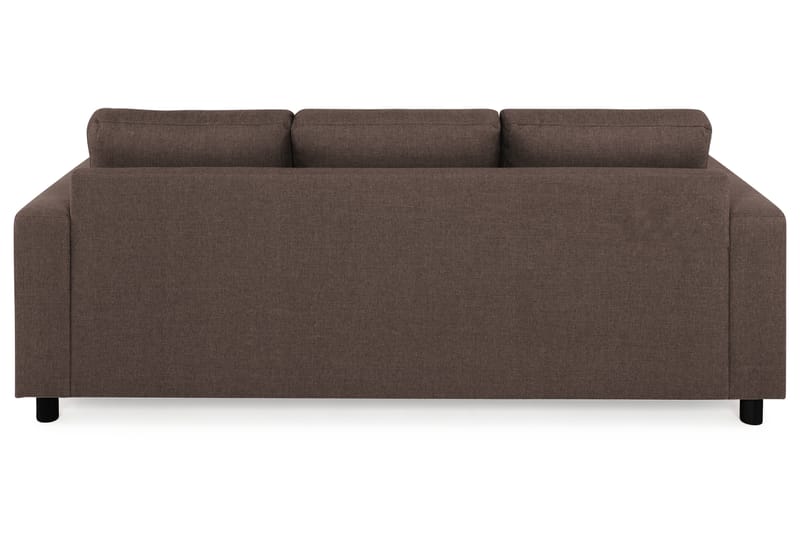 Crazy 3-sits Vändbar L-formad Divansoffa i Tyg - Brun - Möbler - Soffa - Divansoffa & schäslongsoffa - 3 sits soffa med divan