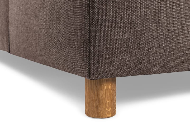 Crazy 3-sits Vändbar L-formad Divansoffa i Tyg - Brun - Möbler - Soffa - Divansoffa & schäslongsoffa - 3 sits soffa med divan