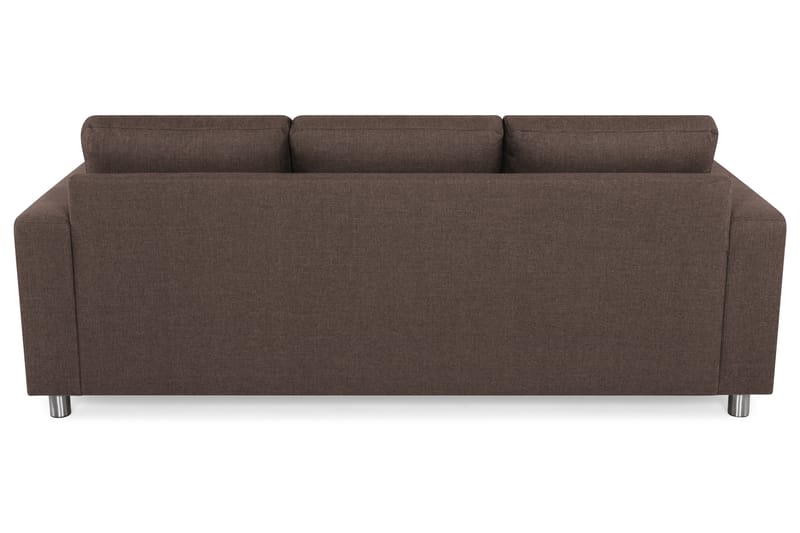 Crazy 3-sits Vändbar L-formad Divansoffa i Tyg - Brun - Möbler - Soffa - Divansoffa & schäslongsoffa - 3 sits soffa med divan