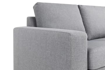 Crazy 3-sits Vändbar L-formad Divansoffa i Tyg - Grå - Möbler - Soffa - Divansoffa & schäslongsoffa - 3 sits soffa med divan