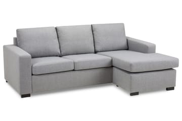Crazy 3-sits Vändbar L-formad Divansoffa i Tyg - Grå - Möbler - Soffa - Divansoffa & schäslongsoffa - 3 sits soffa med divan
