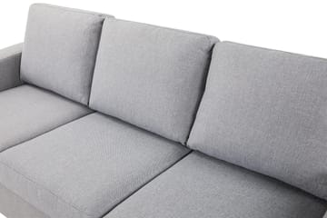 Crazy 3-sits Vändbar L-formad Divansoffa i Tyg - Grå - Möbler - Soffa - Divansoffa & schäslongsoffa - 3 sits soffa med divan