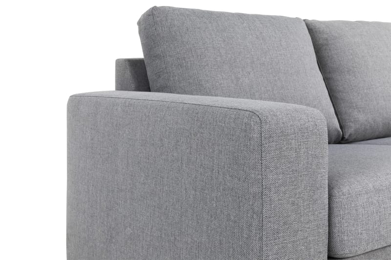 Crazy 3-sits Vändbar L-formad Divansoffa i Tyg - Grå - Möbler - Soffa - Divansoffa & schäslongsoffa - 3 sits soffa med divan