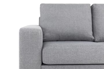 Crazy 3-sits Vändbar L-formad Divansoffa i Tyg - Grå - Möbler - Soffa - Divansoffa & schäslongsoffa - 3 sits soffa med divan