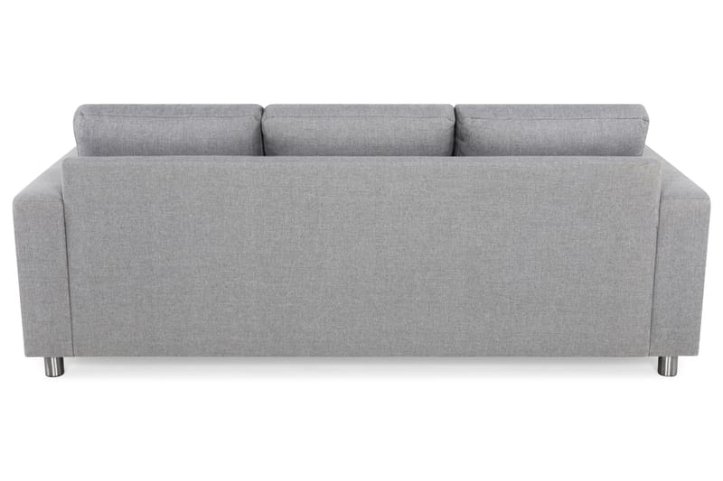 Crazy 3-sits Vändbar L-formad Divansoffa i Tyg - Grå - Möbler - Soffa - Divansoffa & schäslongsoffa - 3 sits soffa med divan