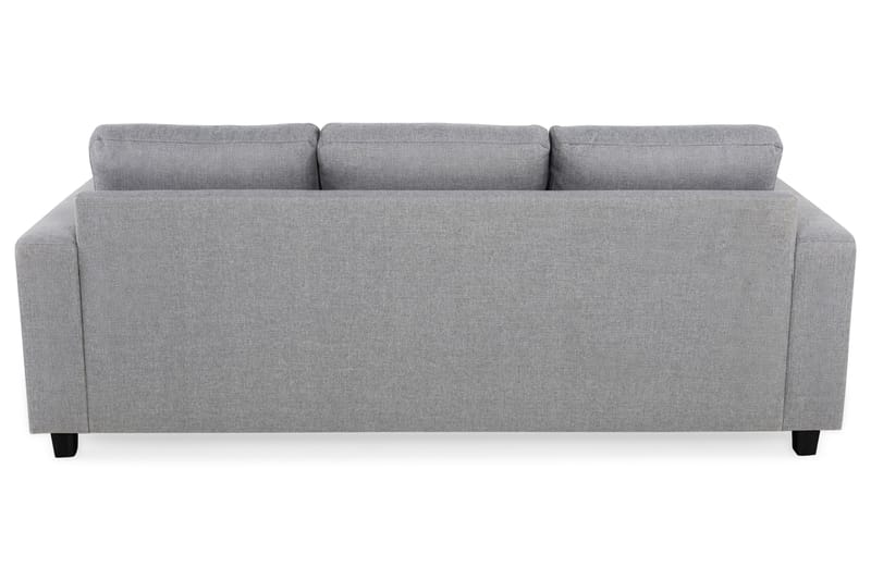 Crazy 3-sits Vändbar L-formad Divansoffa i Tyg - Grå - Möbler - Soffa - Divansoffa & schäslongsoffa - 3 sits soffa med divan