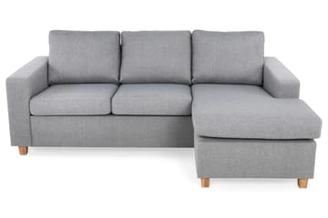 Crazy 3-sits Vändbar L-formad Divansoffa i Tyg - Grå - Möbler - Soffa - Divansoffa & schäslongsoffa - 3 sits soffa med divan