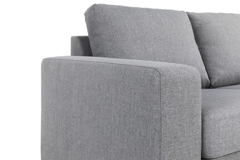 Crazy 3-sits Vändbar L-formad Divansoffa i Tyg - Grå - Möbler - Soffa - Divansoffa & schäslongsoffa - 3 sits soffa med divan