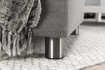 Crazy 3-sits Vändbar L-formad Divansoffa i Tyg - Grå - Möbler - Soffa - Divansoffa & schäslongsoffa - 3 sits soffa med divan