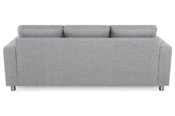 Crazy 3-sits Vändbar L-formad Divansoffa i Tyg - Grå - Möbler - Soffa - Divansoffa & schäslongsoffa - 3 sits soffa med divan