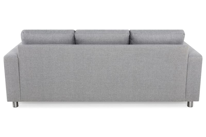 Crazy 3-sits Vändbar L-formad Divansoffa i Tyg - Grå - Möbler - Soffa - Divansoffa & schäslongsoffa - 3 sits soffa med divan