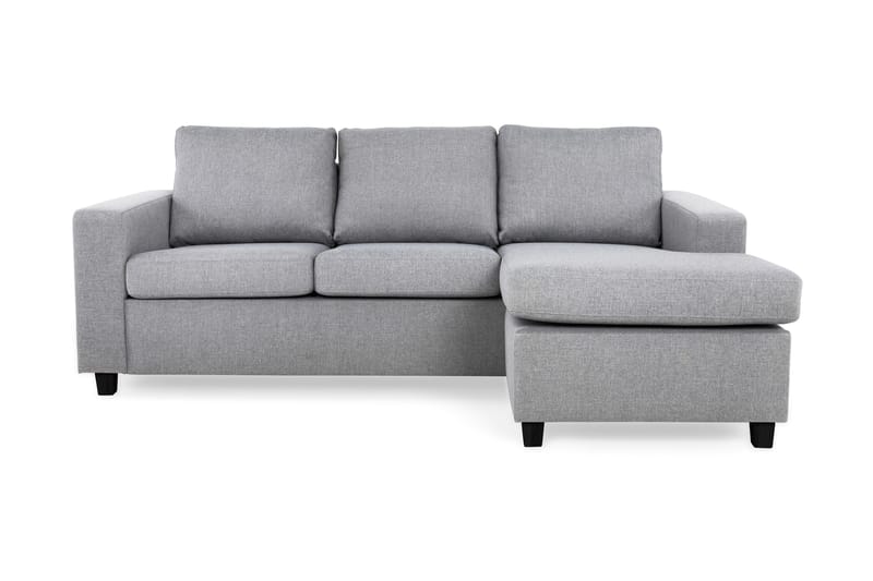 Crazy 3-sits Vändbar L-formad Divansoffa i Tyg - Grå - Möbler - Soffa - Divansoffa & schäslongsoffa - 3 sits soffa med divan