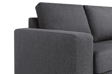 Crazy 3-sits Vändbar L-formad Divansoffa i Tyg - Mörkgrå - Möbler - Soffa - Divansoffa & schäslongsoffa - 3 sits soffa med divan