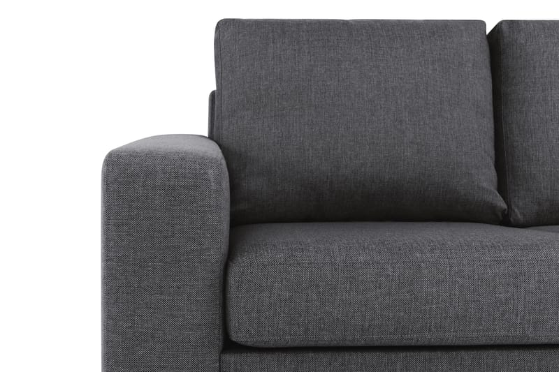Crazy 3-sits Vändbar L-formad Divansoffa i Tyg - Mörkgrå - Möbler - Soffa - Divansoffa & schäslongsoffa - 3 sits soffa med divan