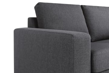 Crazy 3-sits Vändbar L-formad Divansoffa i Tyg - Mörkgrå - Möbler - Soffa - Divansoffa & schäslongsoffa - 3 sits soffa med divan