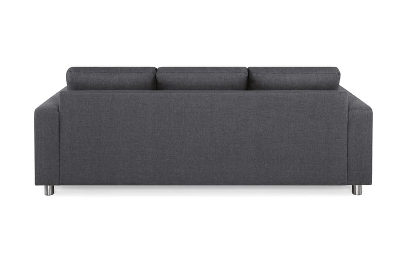 Crazy 3-sits Vändbar L-formad Divansoffa i Tyg - Mörkgrå - Möbler - Soffa - Divansoffa & schäslongsoffa - 3 sits soffa med divan