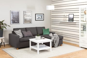 Crazy 3-sits Vändbar L-formad Divansoffa i Tyg - Mörkgrå - Möbler - Soffa - Divansoffa & schäslongsoffa - 3 sits soffa med divan