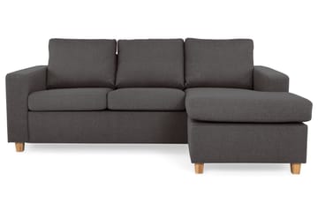 Crazy 3-sits Vändbar L-formad Divansoffa i Tyg - Mörkgrå - Möbler - Soffa - Divansoffa & schäslongsoffa - 3 sits soffa med divan