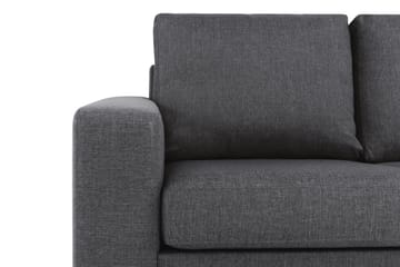 Crazy 3-sits Vändbar L-formad Divansoffa i Tyg - Mörkgrå - Möbler - Soffa - Divansoffa & schäslongsoffa - 3 sits soffa med divan