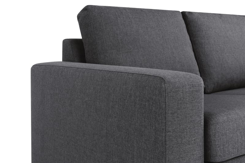 Crazy 3-sits Vändbar L-formad Divansoffa i Tyg - Mörkgrå - Möbler - Soffa - Divansoffa & schäslongsoffa - 3 sits soffa med divan