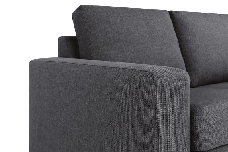 Crazy 3-sits Vändbar L-formad Divansoffa i Tyg - Mörkgrå - Möbler - Soffa - Divansoffa & schäslongsoffa - 3 sits soffa med divan