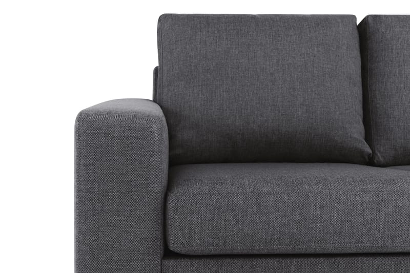 Crazy 3-sits Vändbar L-formad Divansoffa i Tyg - Mörkgrå - Möbler - Soffa - Divansoffa & schäslongsoffa - 3 sits soffa med divan