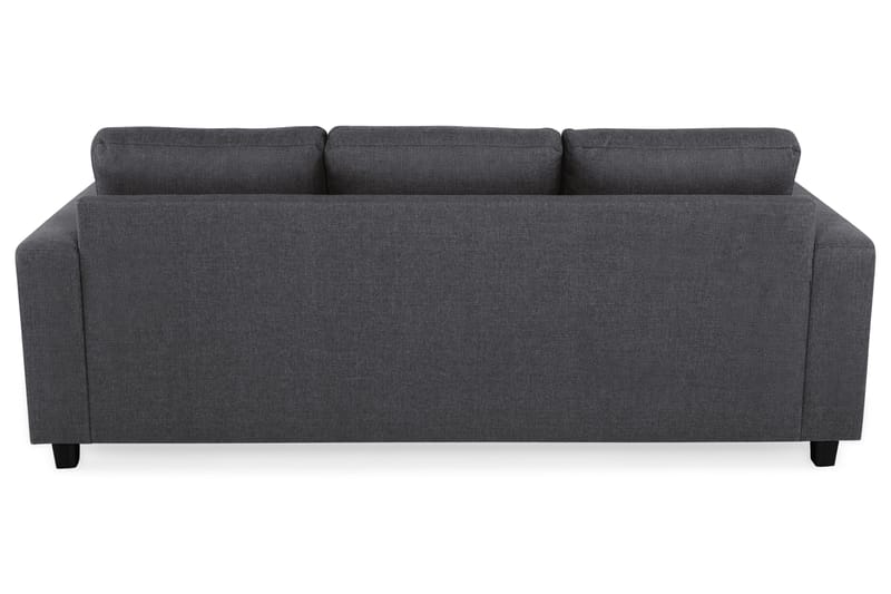 Crazy 3-sits Vändbar L-formad Divansoffa i Tyg - Mörkgrå - Möbler - Soffa - Divansoffa & schäslongsoffa - 3 sits soffa med divan