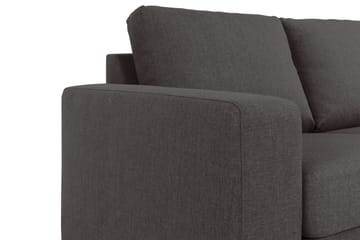 Crazy 3-sits Vändbar L-formad Divansoffa i Tyg - Mörkgrå - Möbler - Soffa - Divansoffa & schäslongsoffa - 3 sits soffa med divan
